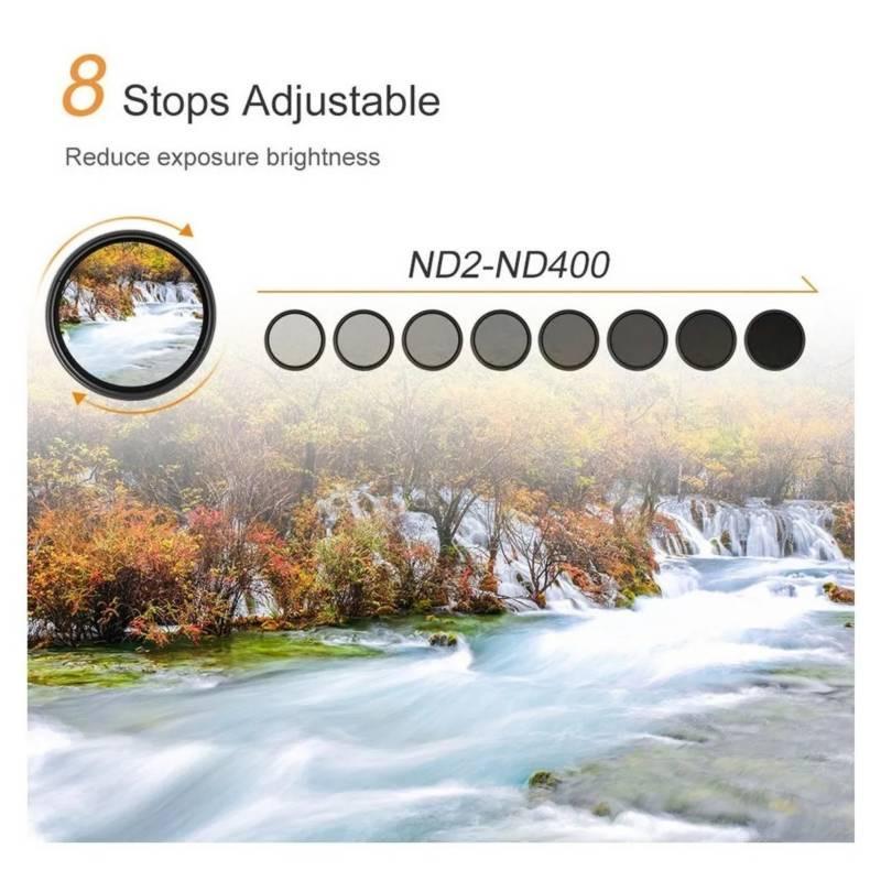 FILTRO ND VARIABLE 2-400 de 82mm 5